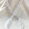 # BRD 19  
Mohair, Cotton, Metalics -  
White, w/silver sparkles -  
$14