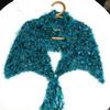 # SC10  
Nylon (double stranded) 
Sea green "Boa" & turquoise "Fur" -    
$48