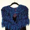 # C 3  
Petite -   
Hairpin Lace -   
Polyester chenille - 
Royal blue, purple, turquoise - 
$ 88

SOLD, but another can be ordered.