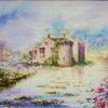 "Scotney Castle"  
5  5/8" x 7" - 
w/mat   12  1/2" x 10  1/2" - 
$45
